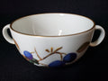 Vintage Royal Worcester Evesham Two Handle Bouillon Cup with Saucer (lot 2079)