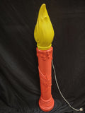 Vintage Christmas Blow Mold Candle Light Up 40" (lot 2325)