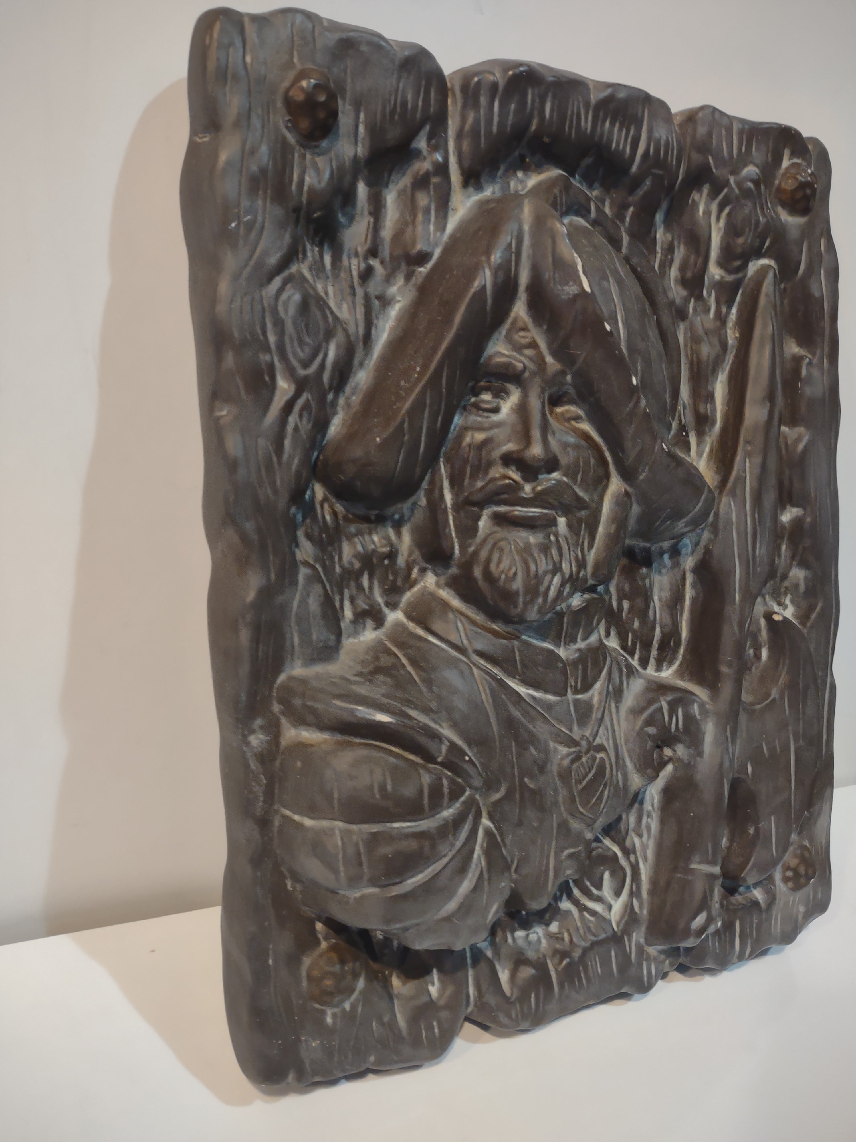 Vintage Ceramic Wall Art Spanish Conquistador (lot 3206)
