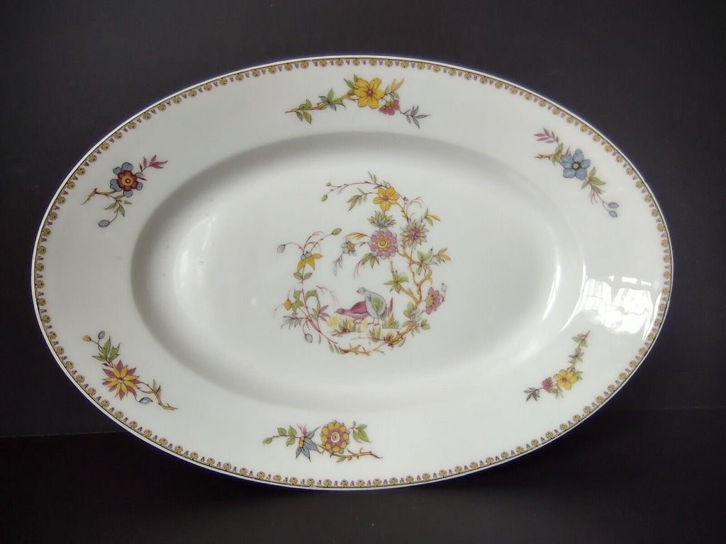 Haviland Limoges Old Abbey Rouen Spray Pheasant Serving Platter 13-1/2" (lot 347