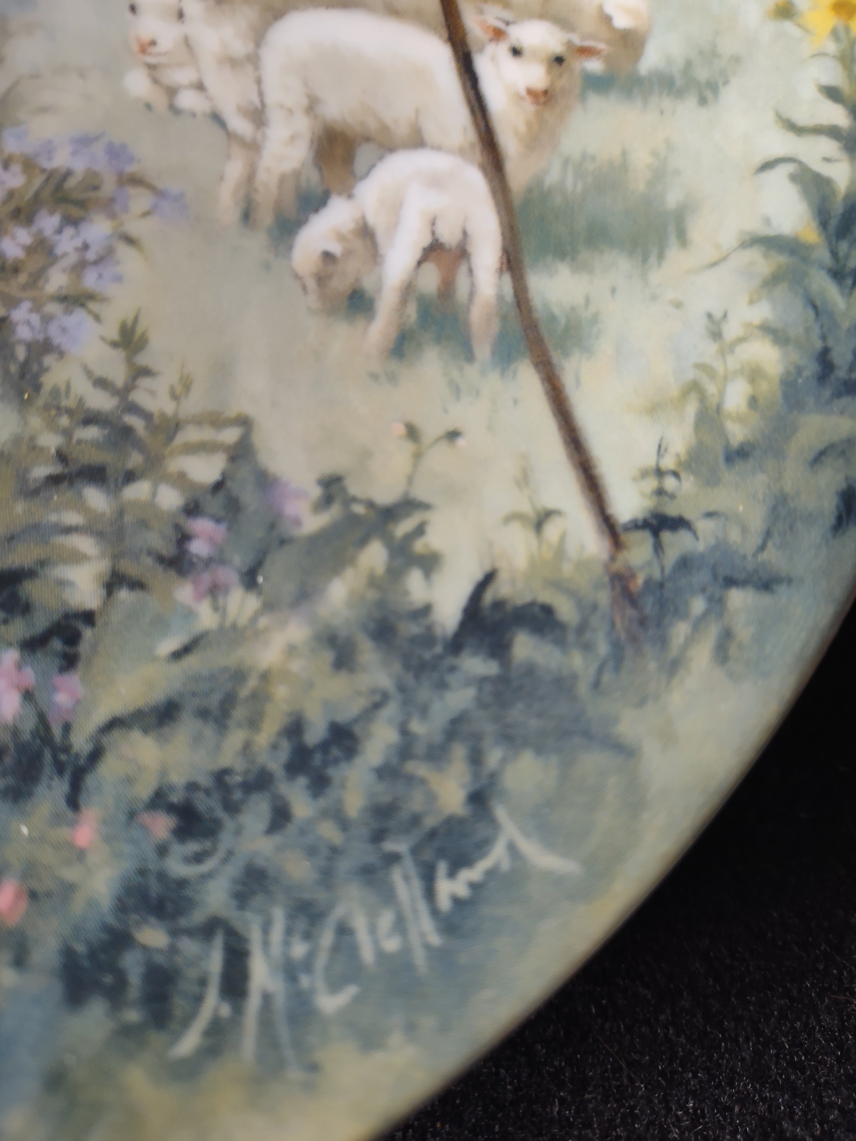 Vintage Mother Goose Collector Plate 5th Issue Little Bo Peep (Lot 5115)