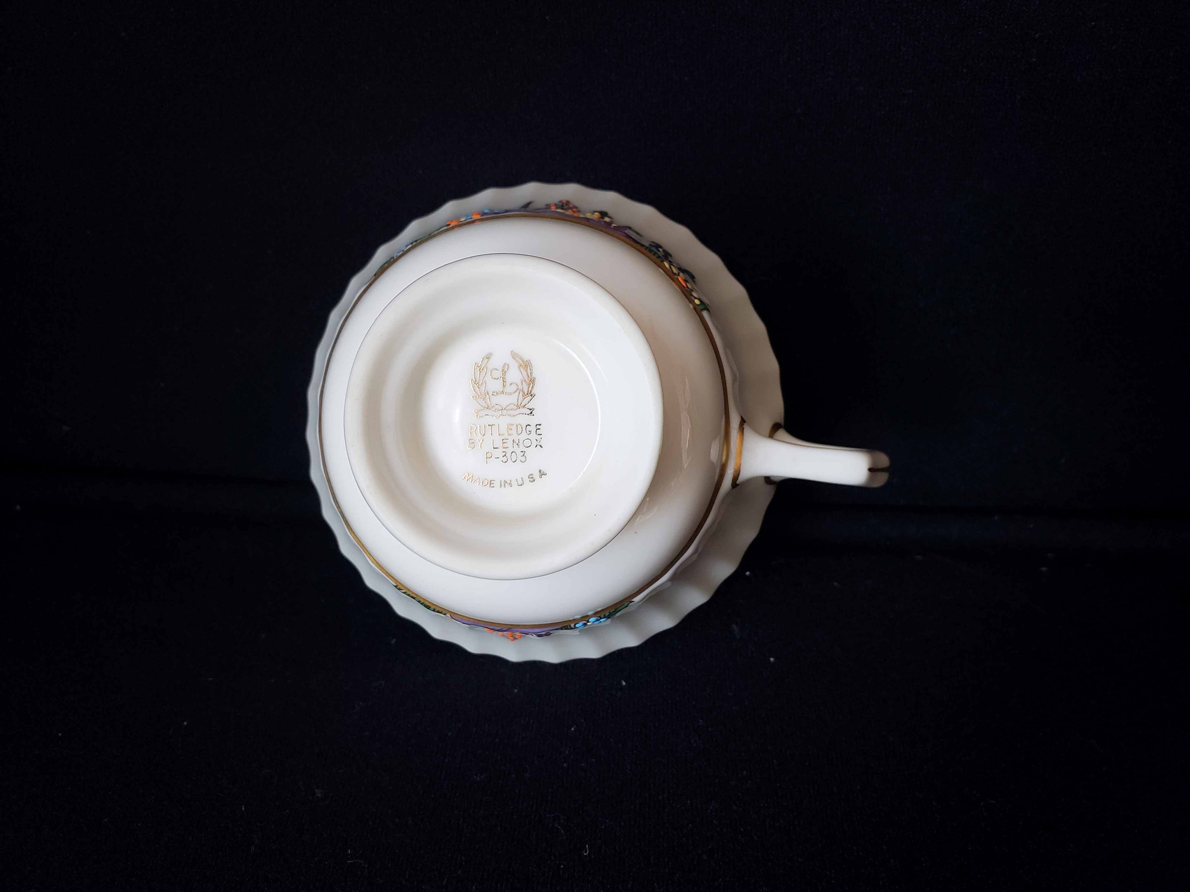 Vintage Lenox Rutledge P-303 Tea Cup ONLY (lot 1955)