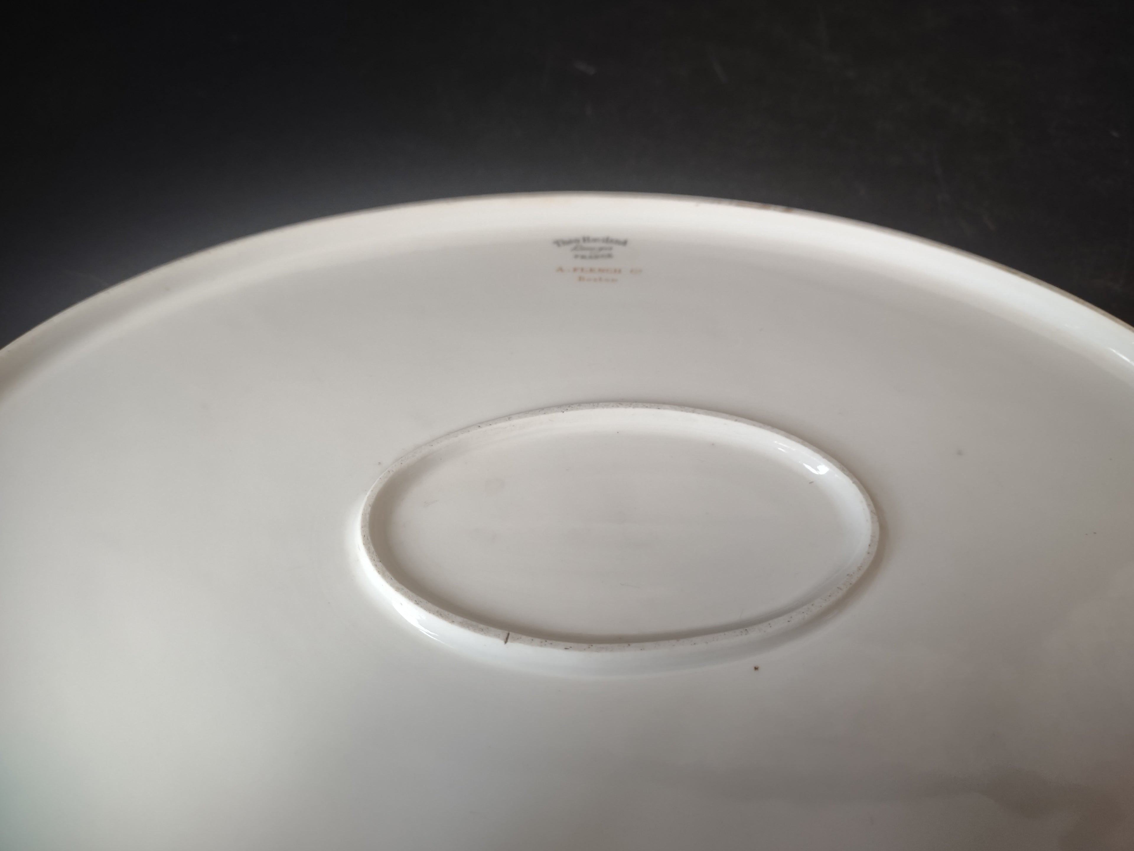 Vintage Haviland Limoges France Scalloped Edge Turkey Serving Platter (lot 2612)