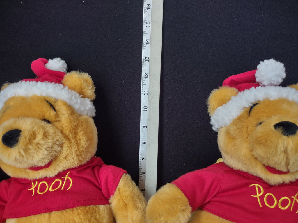 Christmas Disney Pooh Bear Toy with straps set of 2 (lot 2360)