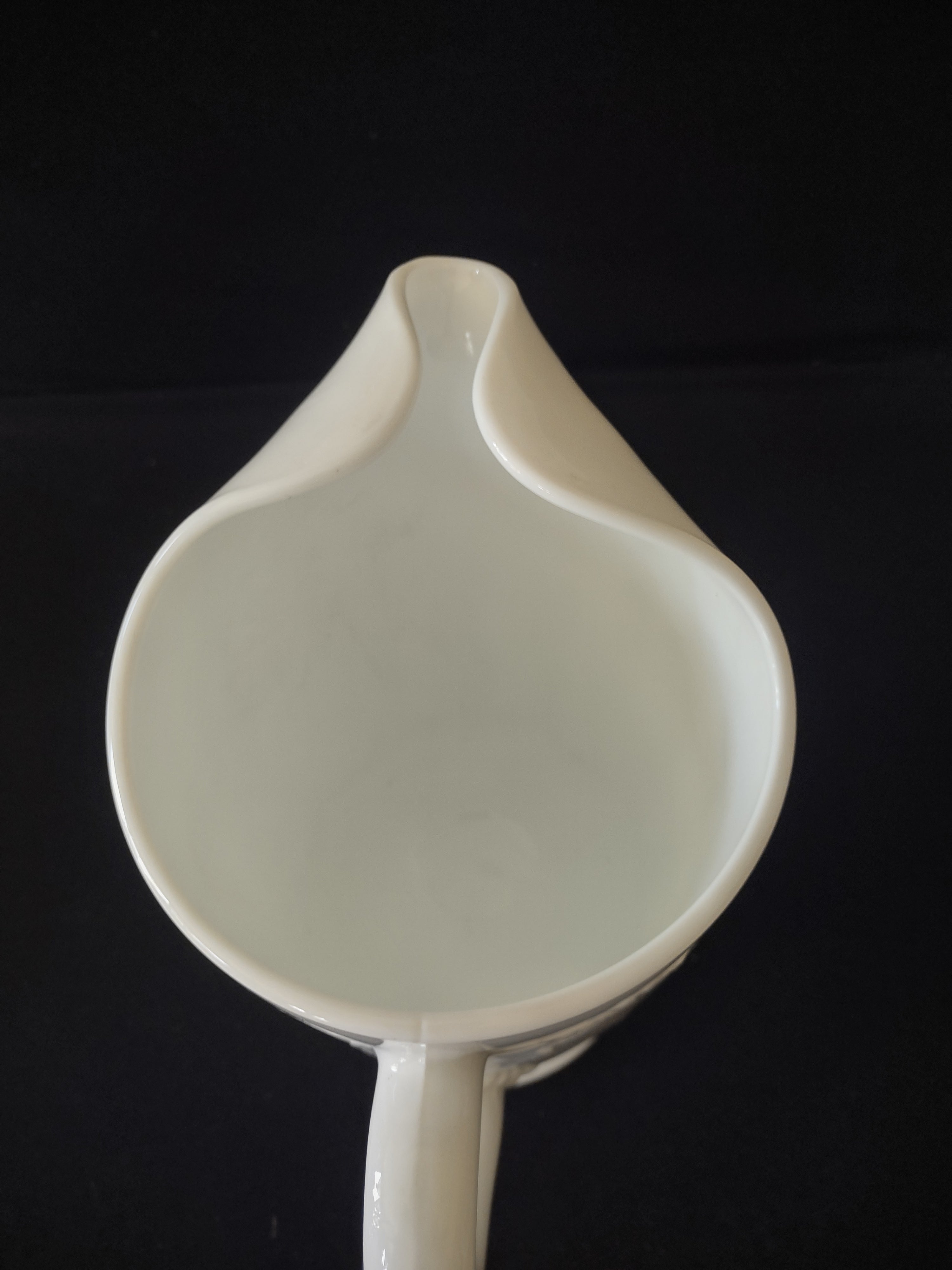 Vintage Indiana Glass Colony Harvest Grape Milk Glass Pitcher (Lot 3269)