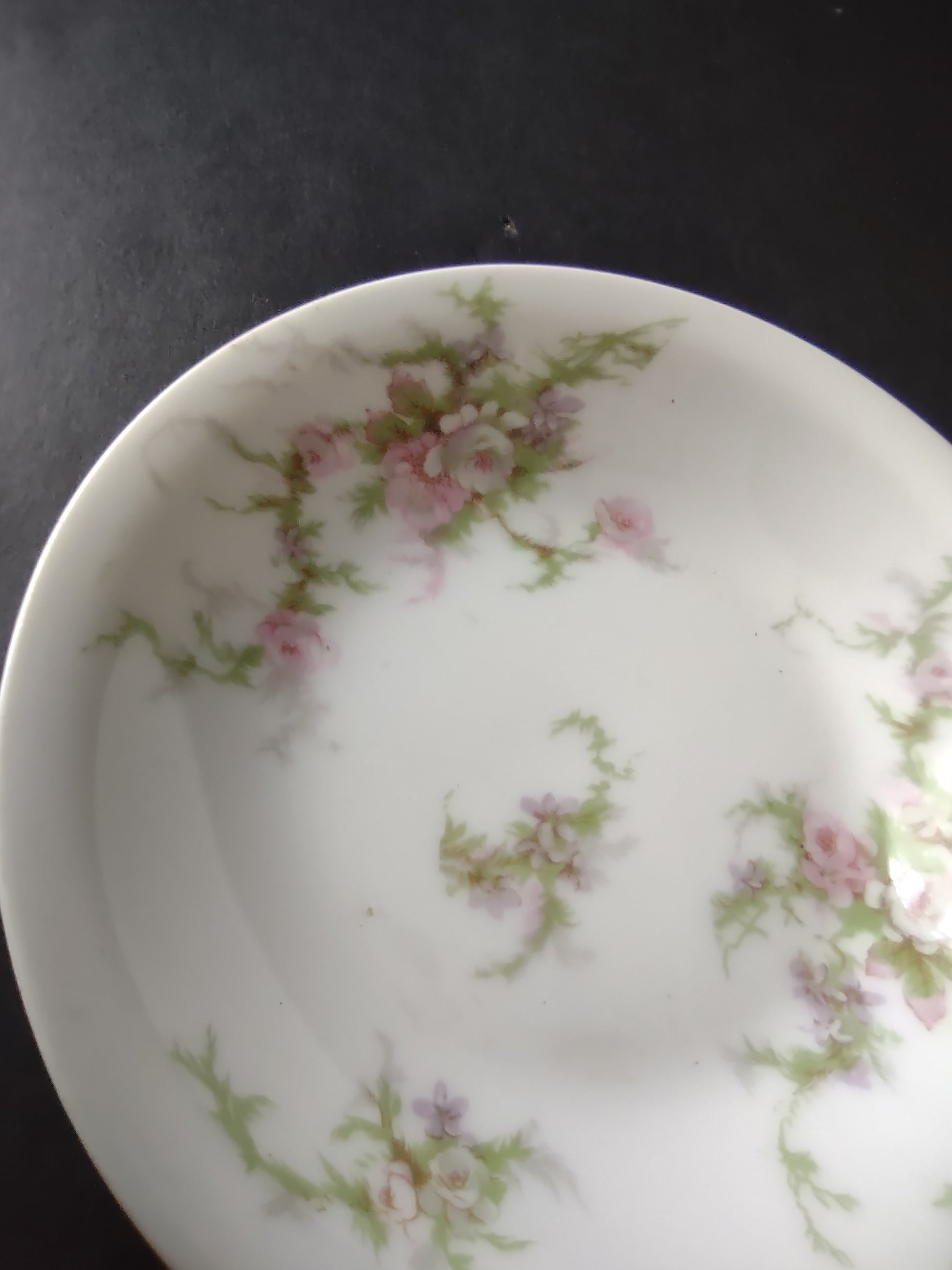 Haviland Limoges 5 x Small Bowl 5" Pink White Cabbage Rose Moss (lot 908)