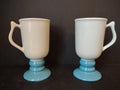 Vintage Irish Coffee Mug x 2 USA Hall Turquoise (lot 5422)