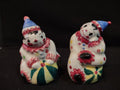 Vintage Japan Ceramic Salt and Pepper Shaker Clowns (lot 5373)