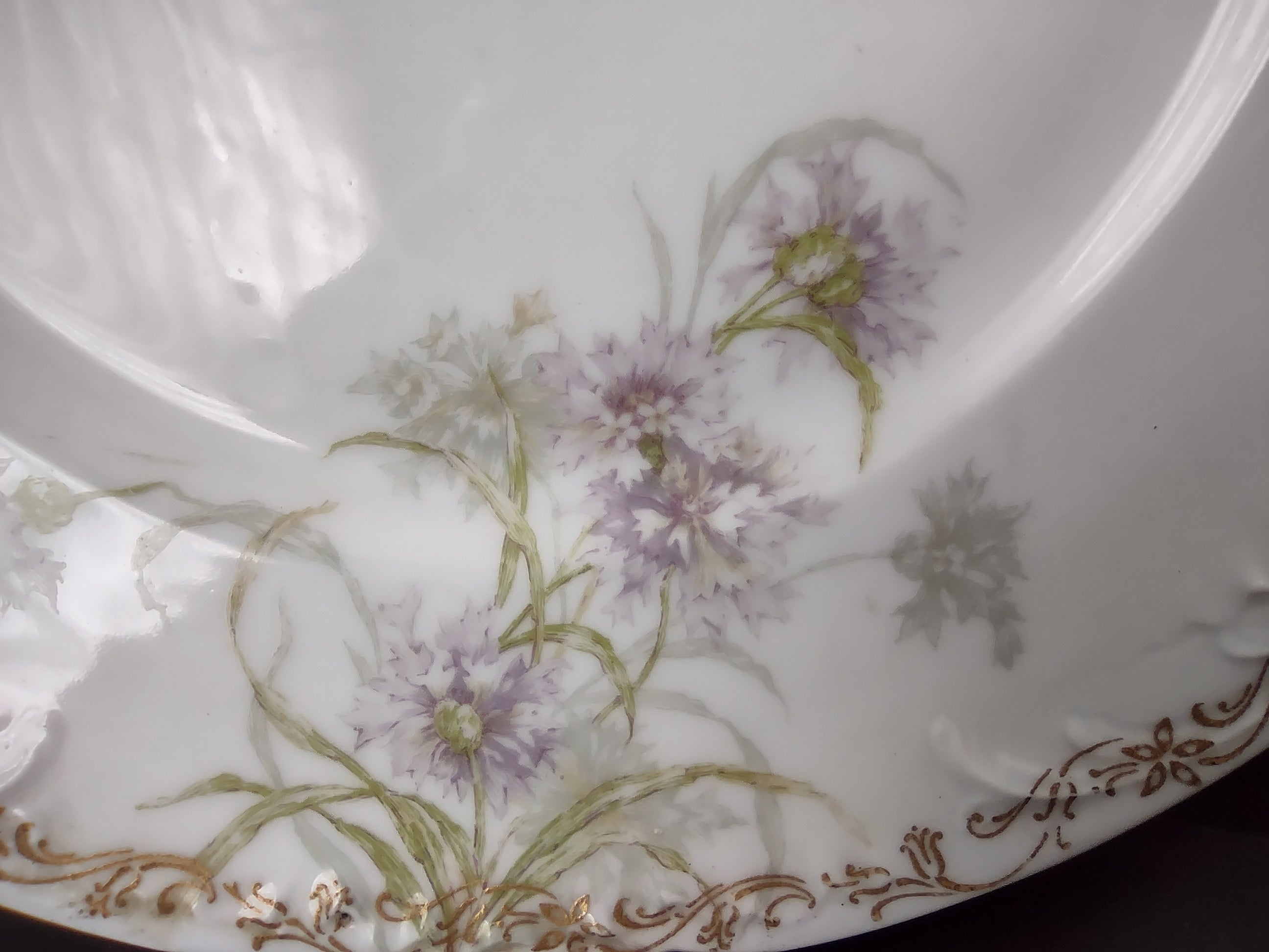 Haviland Limoges Dinner Plate Cornflower French Chic (lot 992)