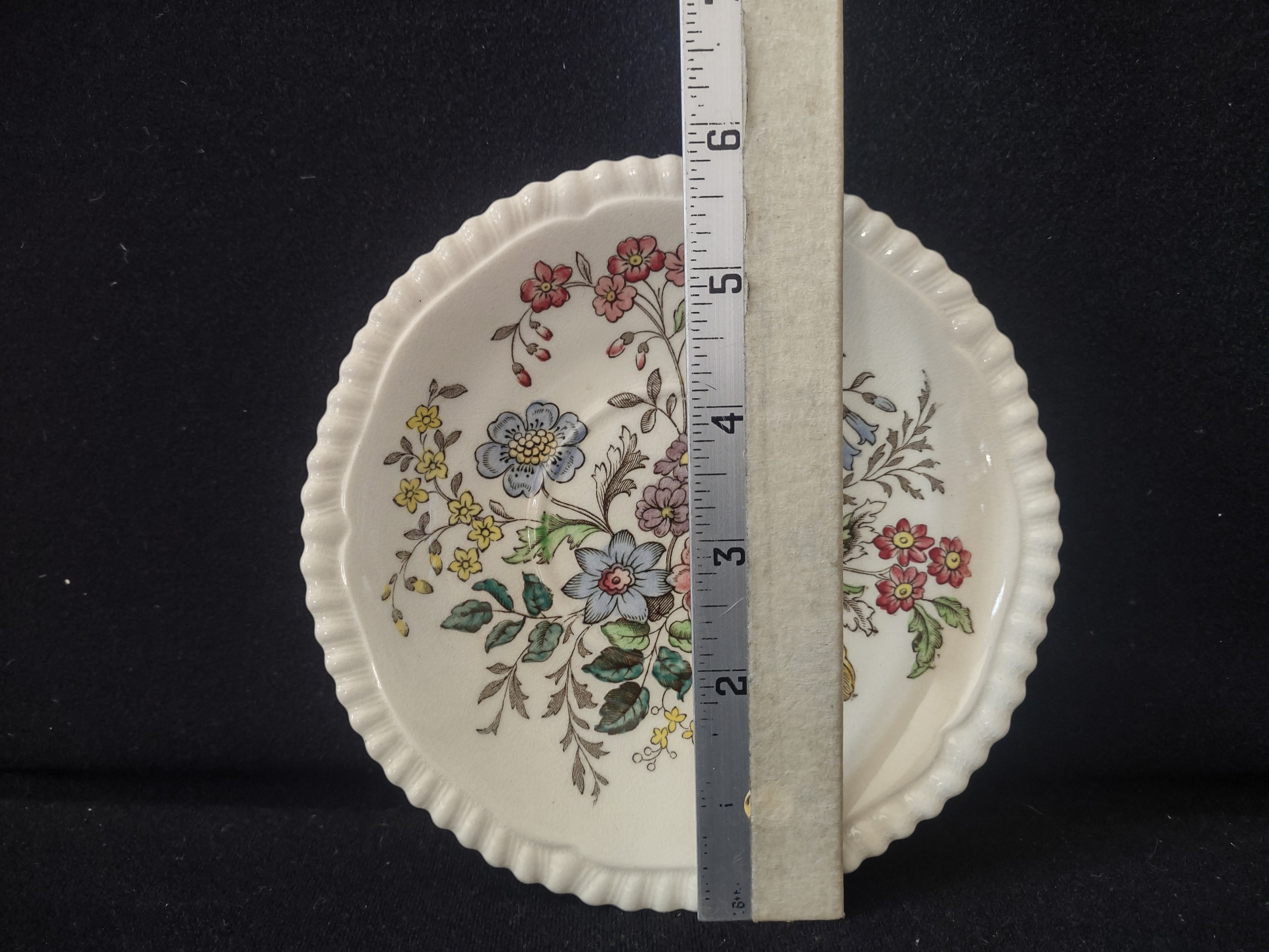 Vintage Spode English Countryside Romney Teacup Saucer Ironstone (lot 5780)