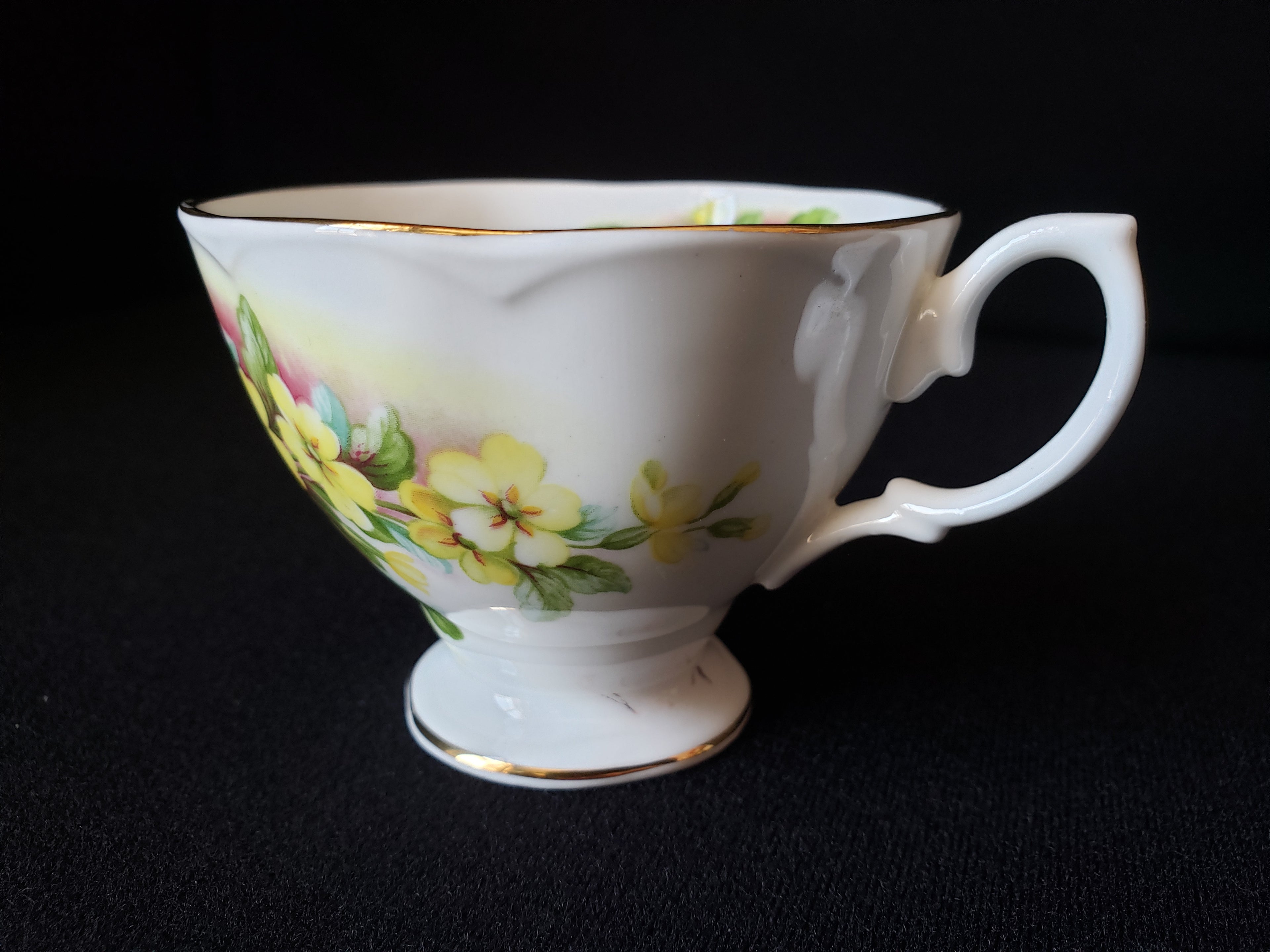 Vintage Royal Albert Floral Primula Demitasse Cup ONLY (lot 2038)