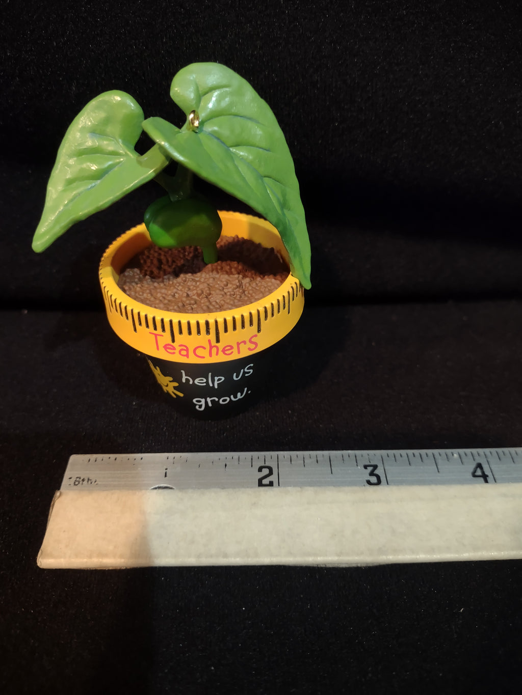 Hallmark Christmas Ornaments Teachers Flower Pot Plant Mini Margarita (Lot 4115)