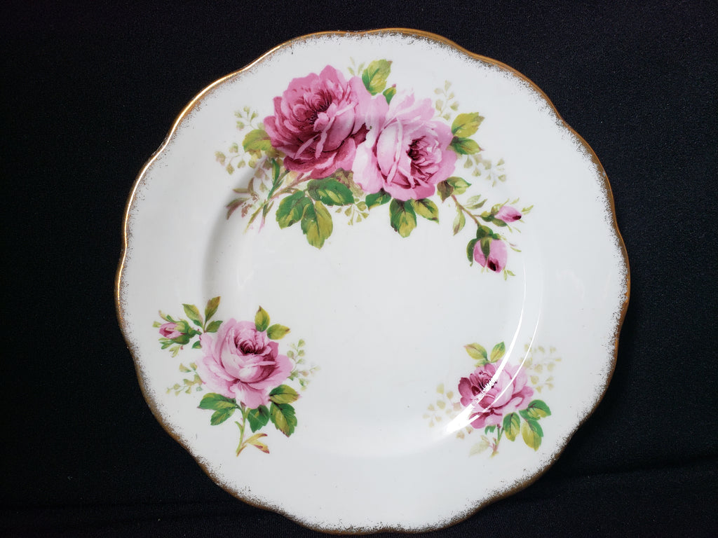 Vintage Royal Albert American Beauty Dessert or Salad Plate 8" (lot 2050)
