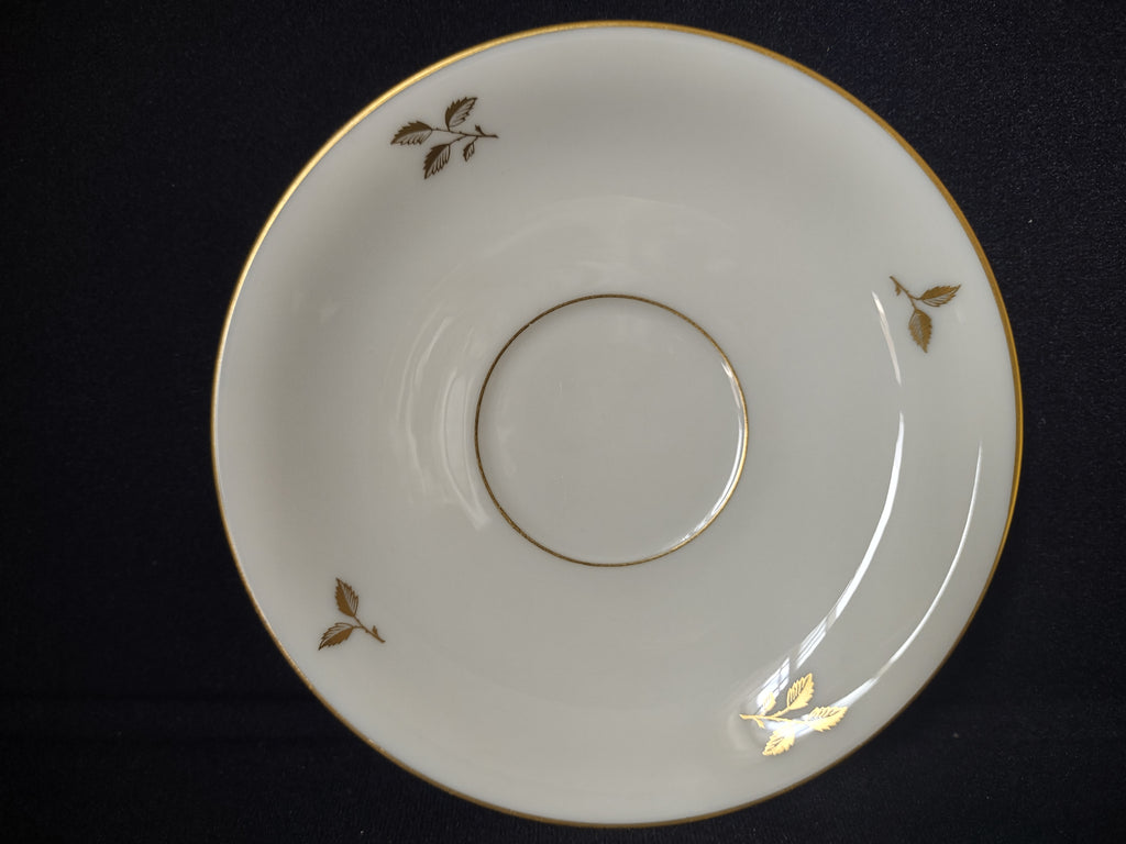 Vintage Rhodora by Lenox Saucer ONLY Rose Flower Gold (lot 1794)
