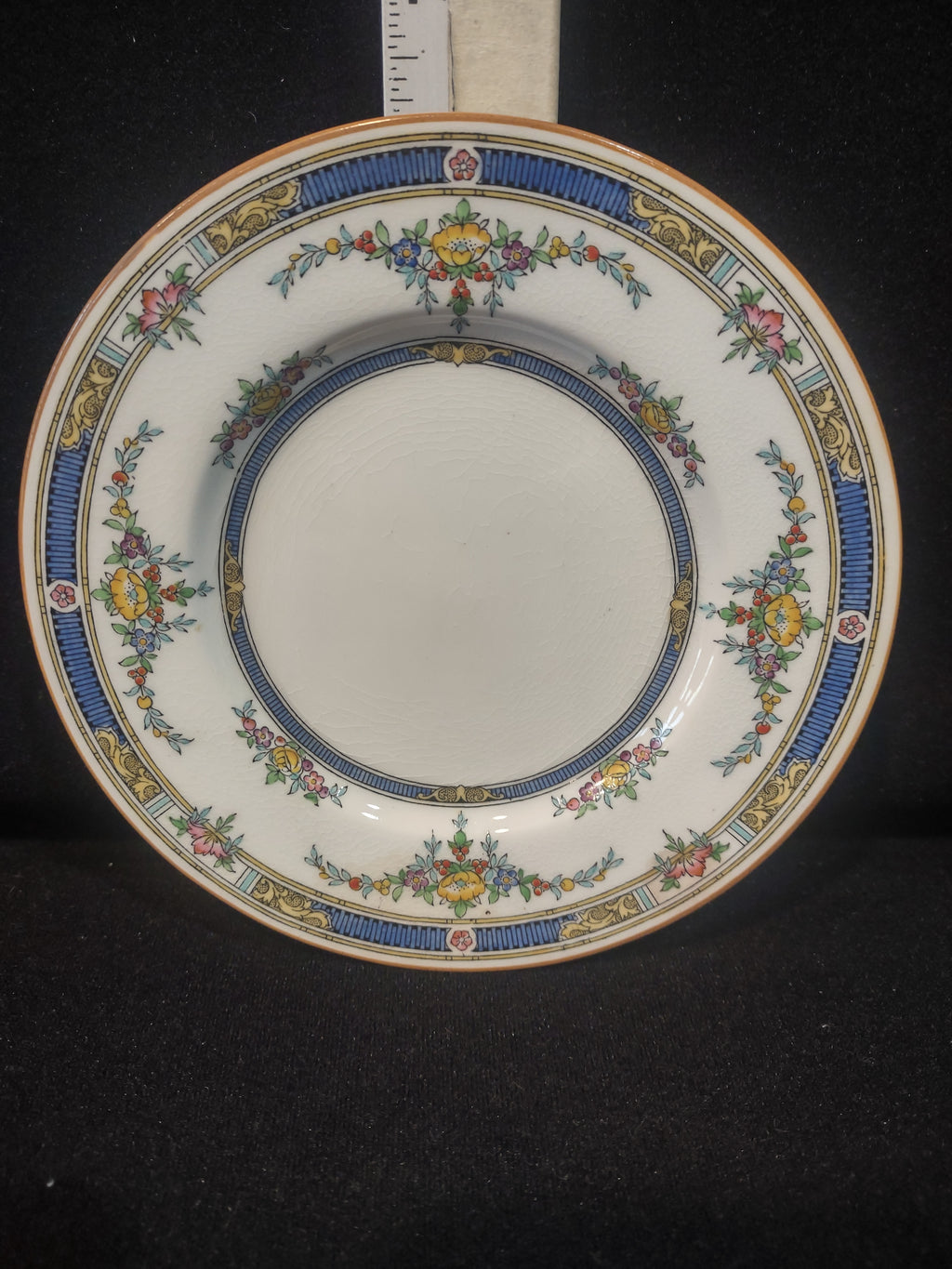 Vintage Minton Princess Bread Butter Plate Bone China Yellow Blue (Lot 5500)