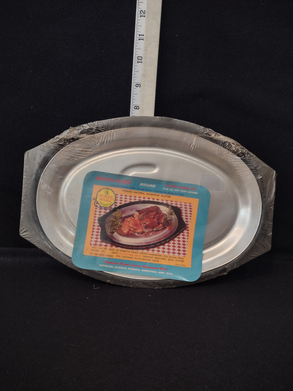 Nordic Ware Aluminum Steak & Fajita Platter Holder Set X 2 (Lot 3067)