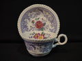 Vintage Spode England Ironstone Mayflower Teacup Saucer CRAZING (lot 5708)