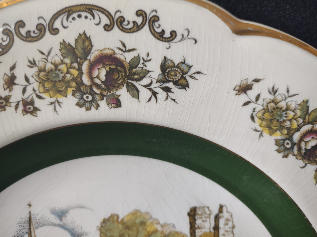 Vintage Wood & Sons Ascot English Village Scene Cottagecore Plate [#5848]