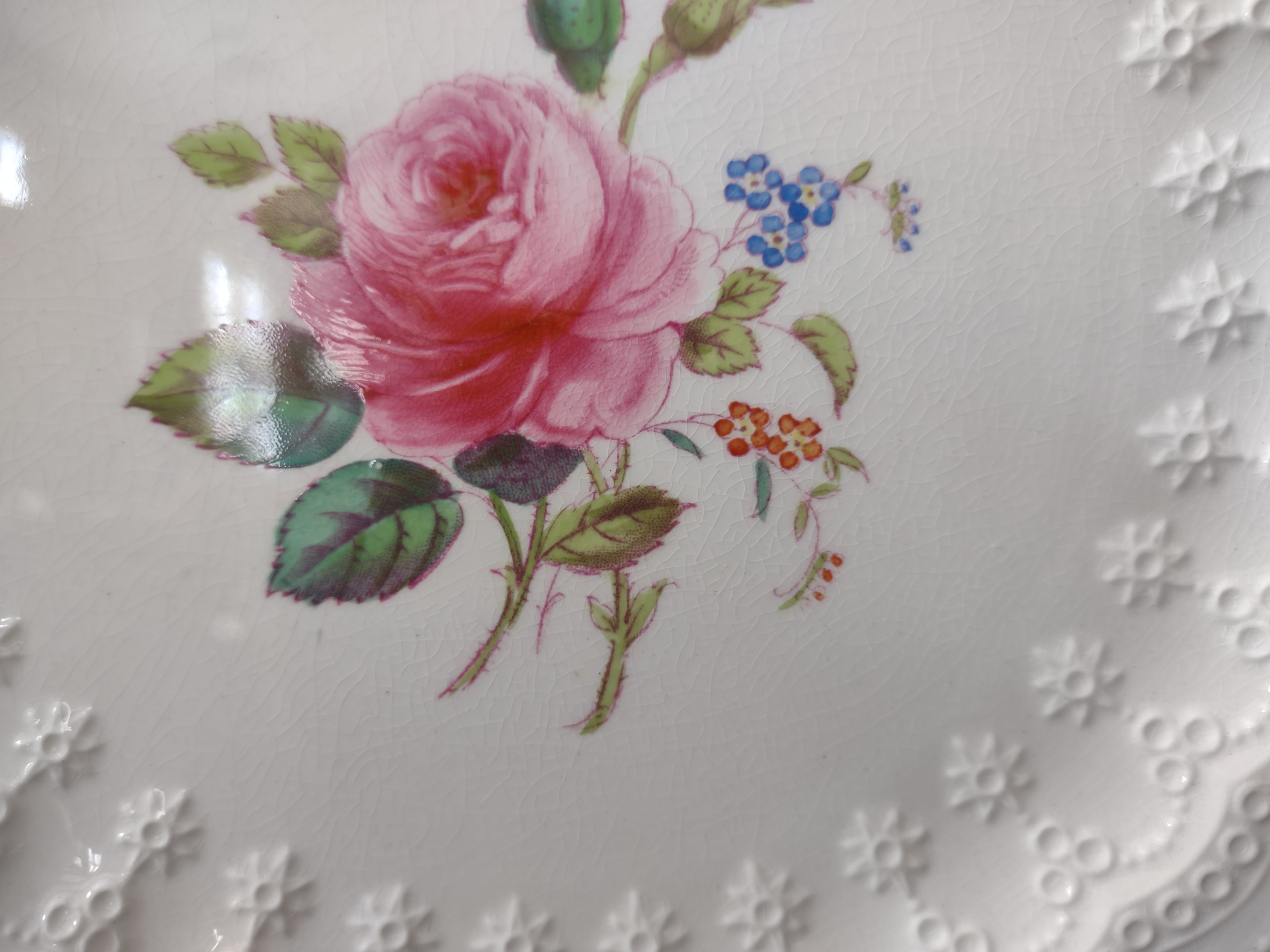 Vintage Spode's Jewel Billingsley Rose Plate Copeland Cottagecore [5849]