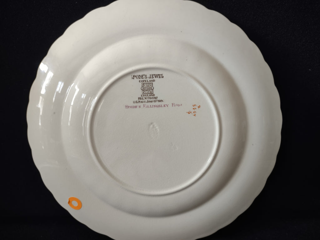 Vintage Spode's Jewel Billingsley Rose Plate Copeland Cottagecore [5849]