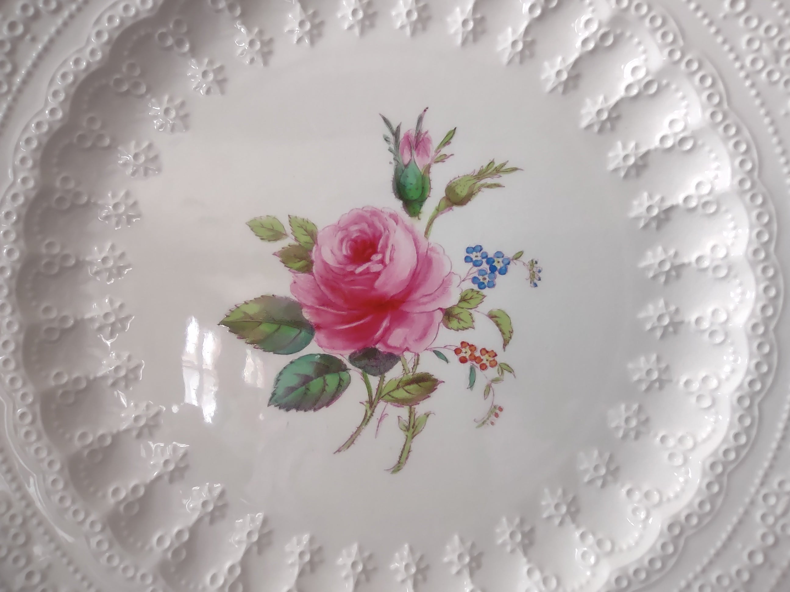Vintage Spode's Jewel Billingsley Rose Plate Copeland Cottagecore [5849]