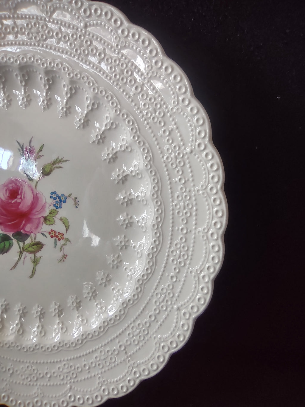 Vintage Spode's Jewel Billingsley Rose Plate Copeland Cottagecore [5849]