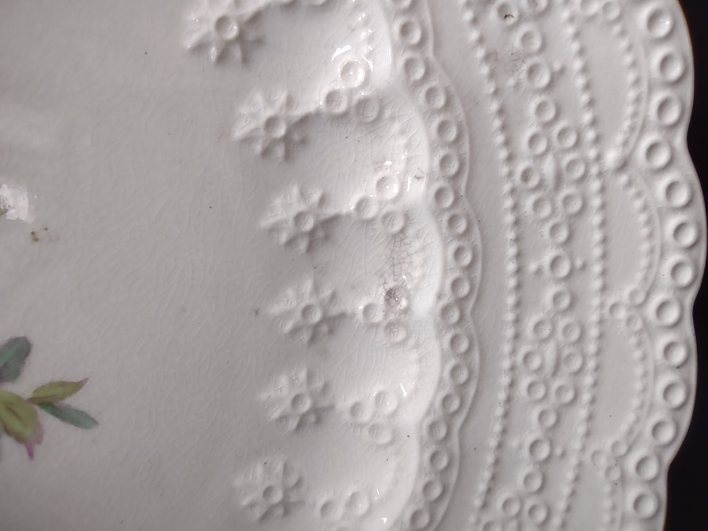 Vintage Spode Jewel Copeland Billingsley Rose Red Stamp Plate [5850]