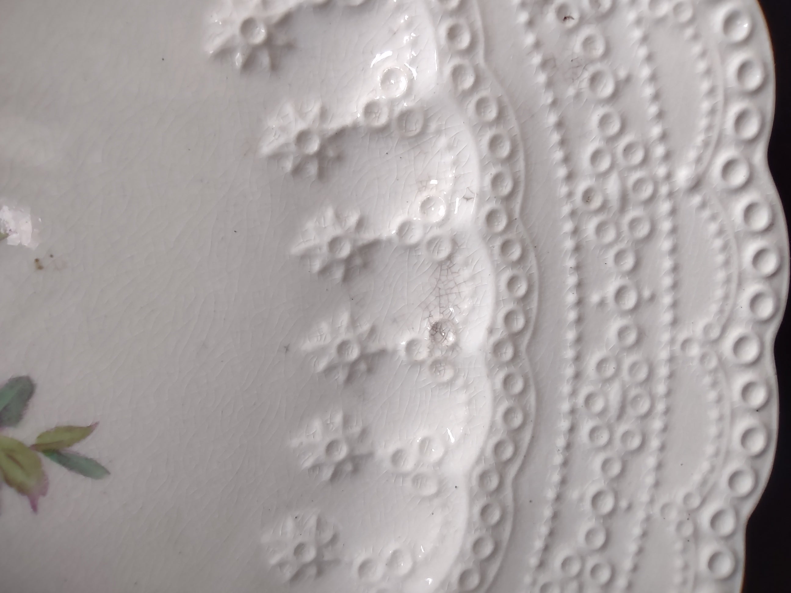 Vintage Spode Jewel Copeland Billingsley Rose Red Stamp Plate [5850]