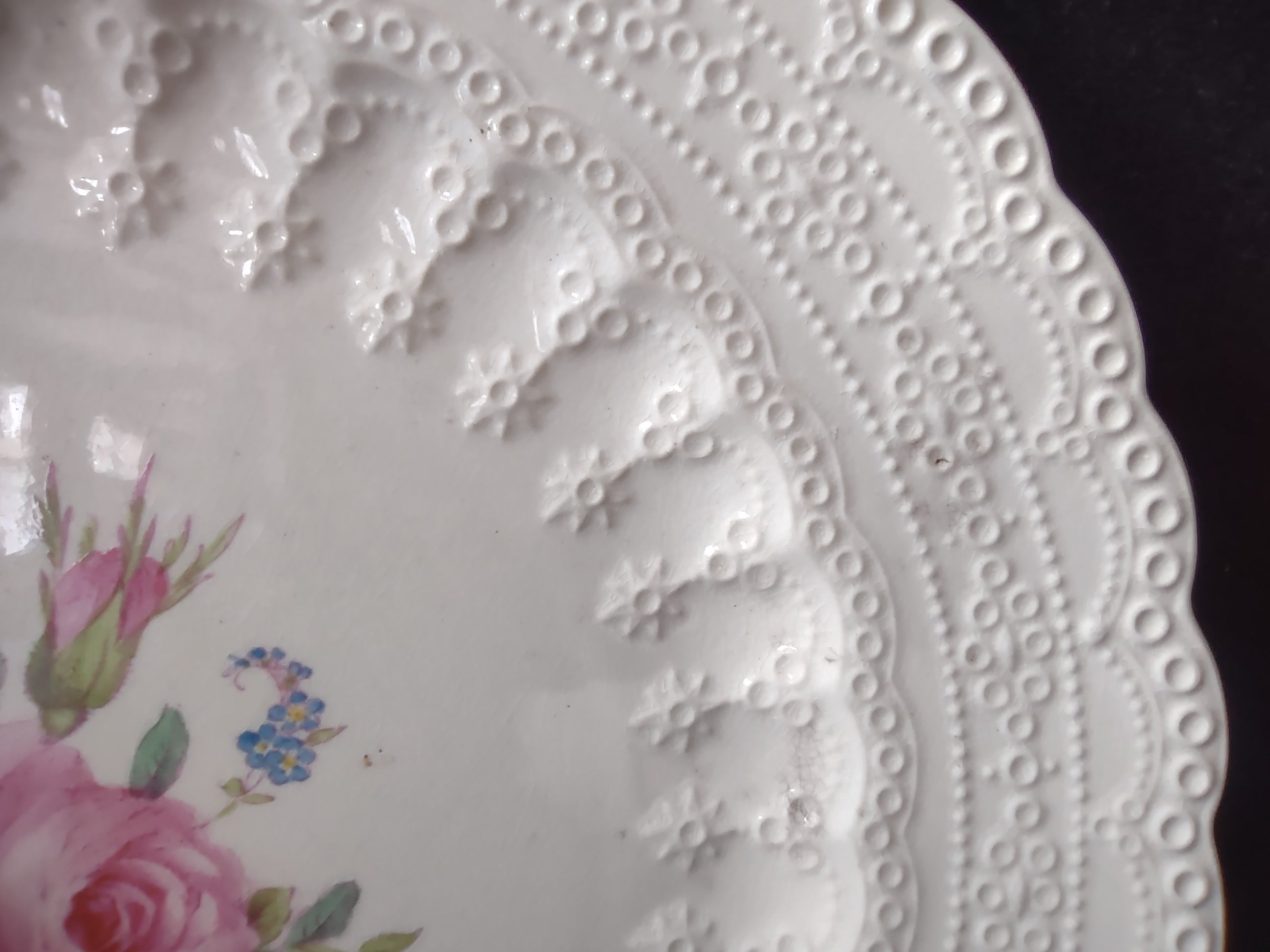 Vintage Spode Jewel Copeland Billingsley Rose Red Stamp Plate [5850]