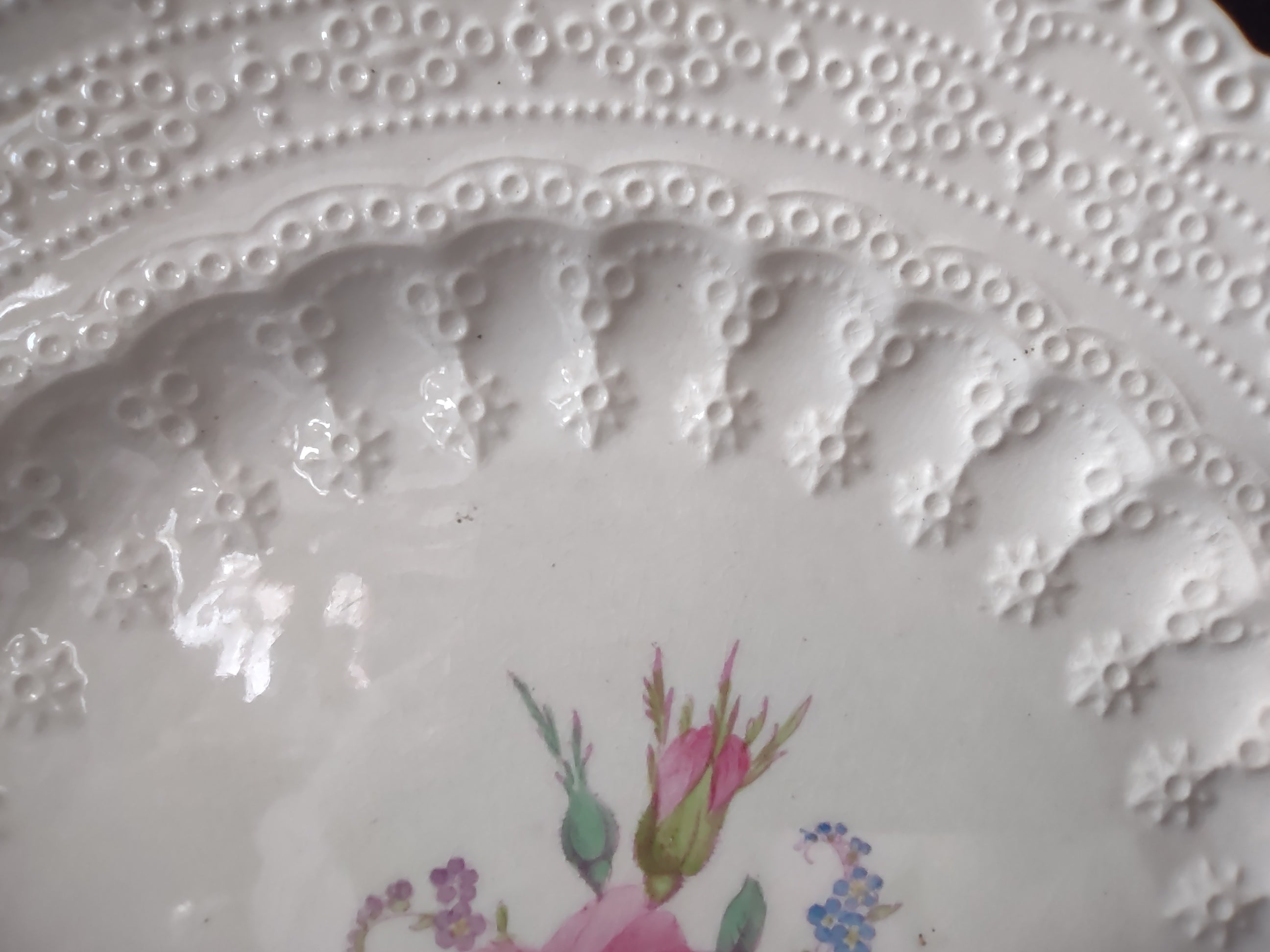 Vintage Spode Jewel Copeland Billingsley Rose Red Stamp Plate [5850]