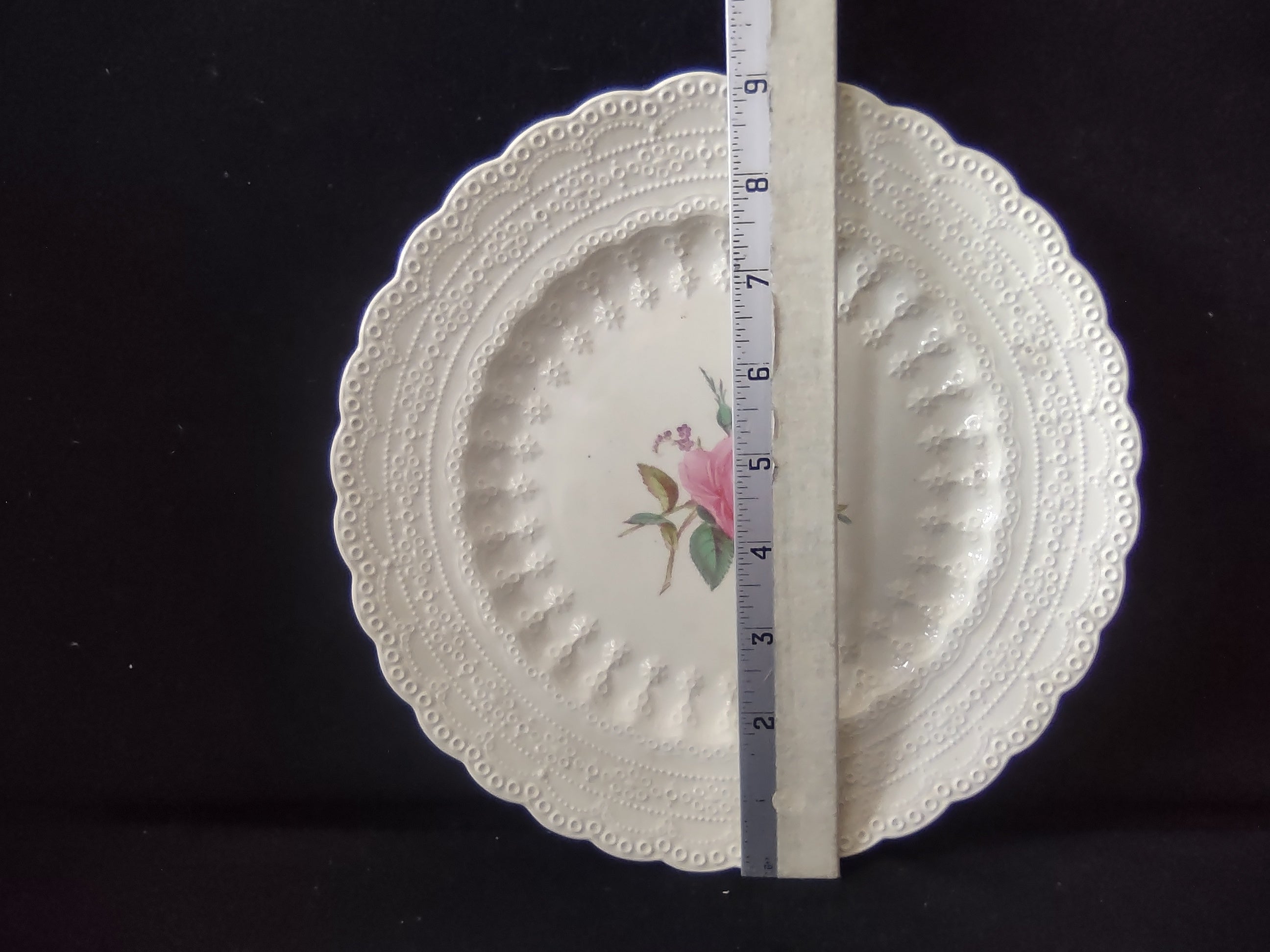 Vintage Spode Jewel Copeland Billingsley Rose Red Stamp Plate [5850]