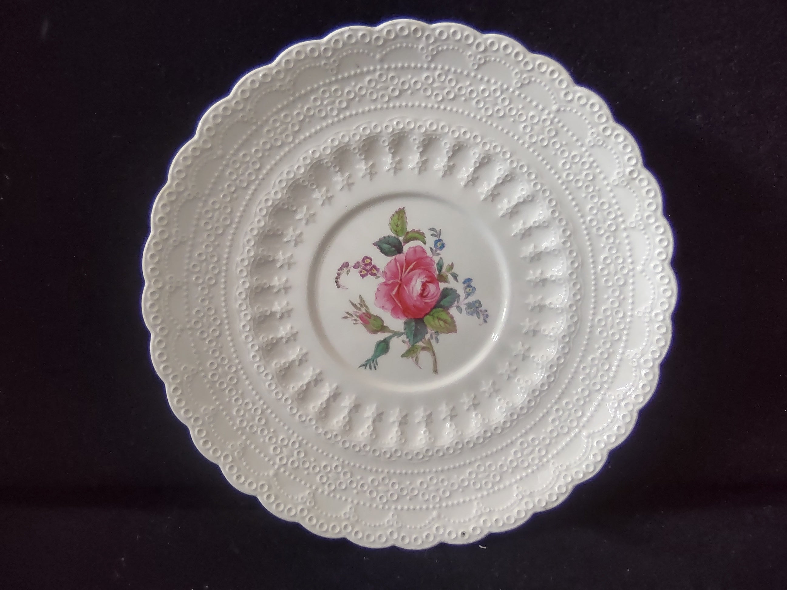 Vintage Spode Copeland Billingsley Rose English Cottagecore Liner [5851]