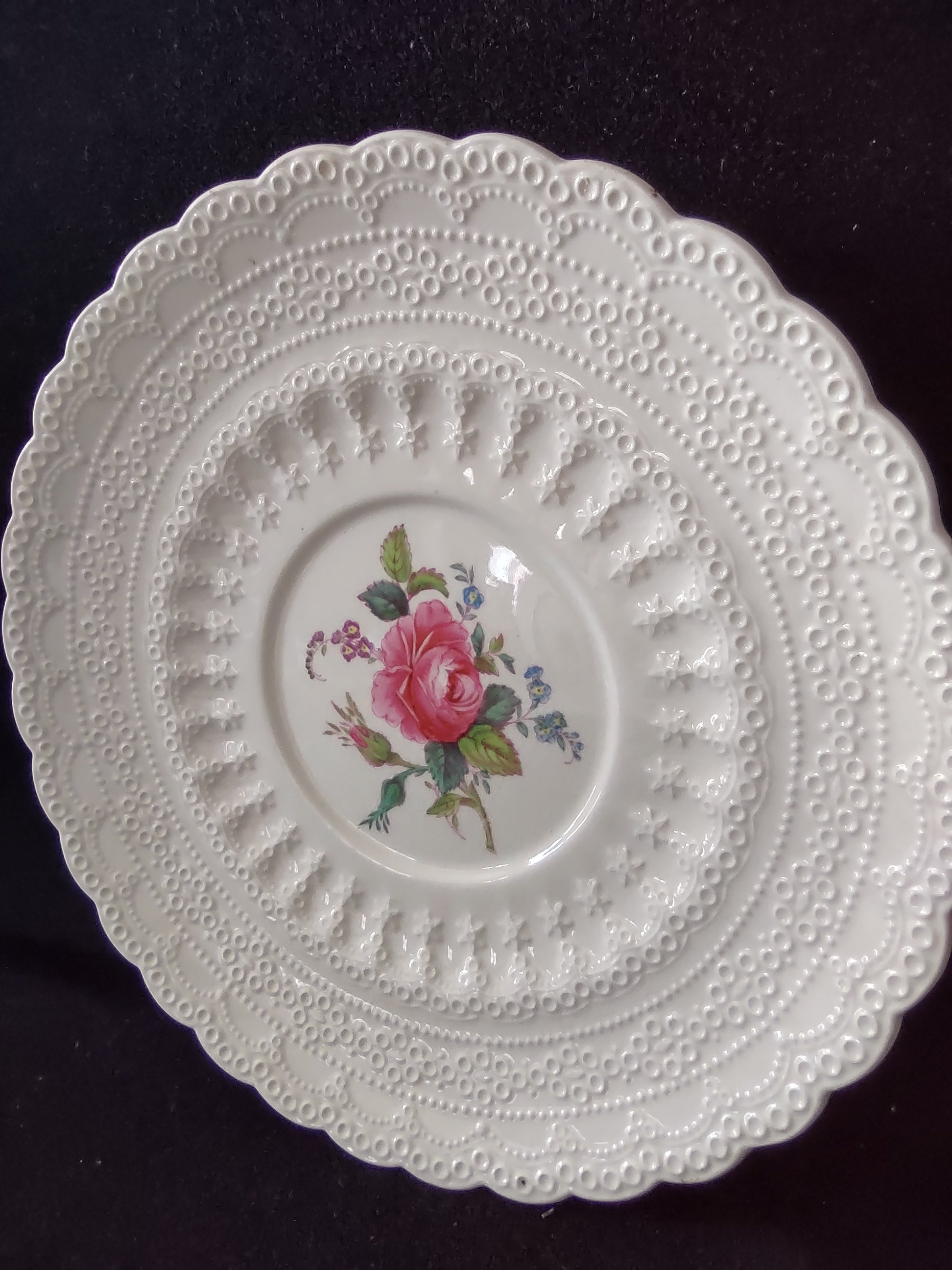 Vintage Spode Copeland Billingsley Rose English Cottagecore Liner [5851]