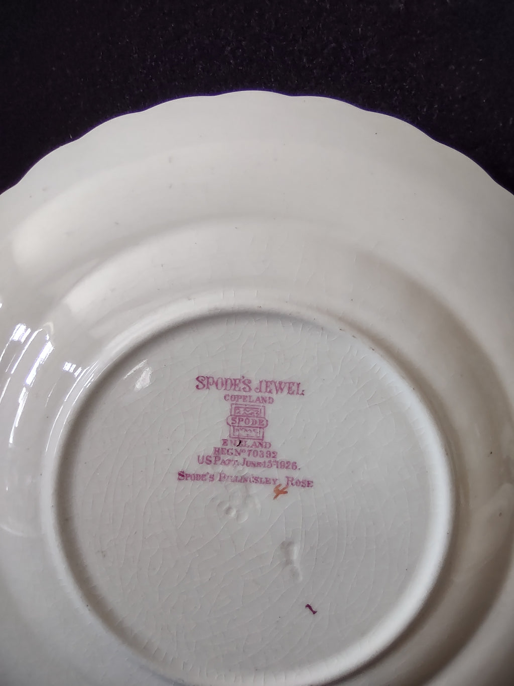Vintage Spode Copeland Billingsley Rose English Cottagecore Liner [5851]