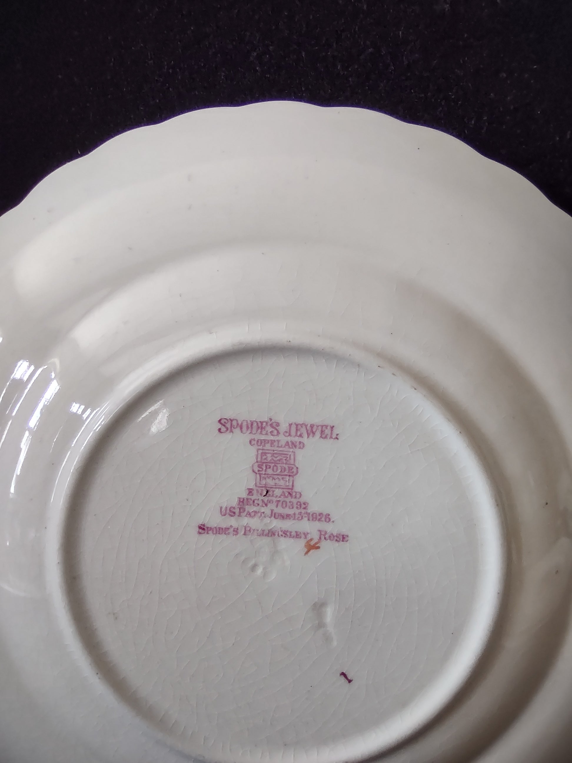 Vintage Spode Copeland Billingsley Rose English Cottagecore Liner [5851]