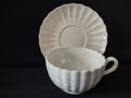 Vintage Spode Chelsea Wicker Cup Saucer Copeland England White [5857]