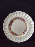 Vintage Copeland Spode Rose Briar Plate Basketweave Floral Cottagecore [5859]