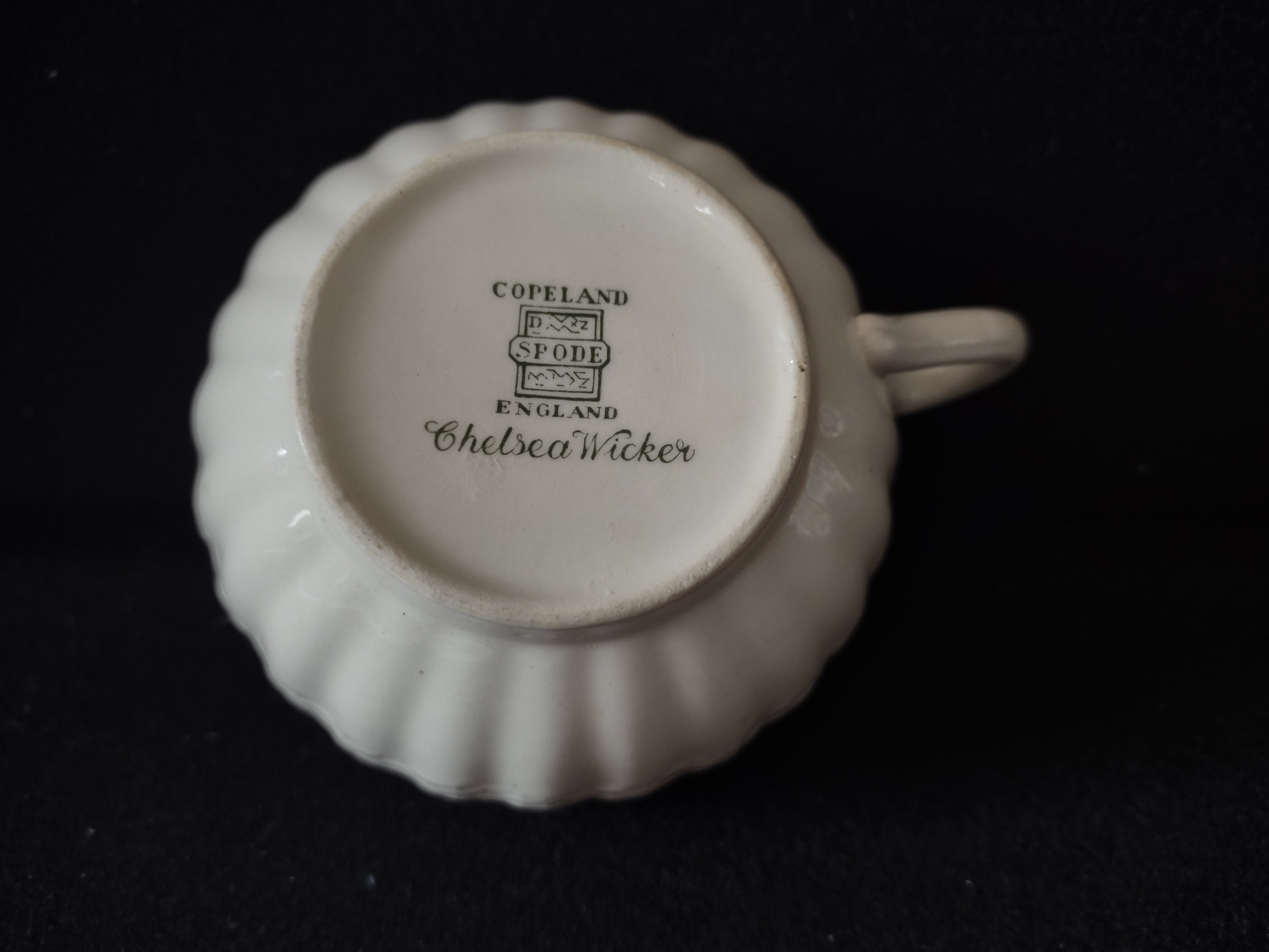 Vintage Copeland Spode Chelsea Wicker Tea Cup English Cottagecore [5861]