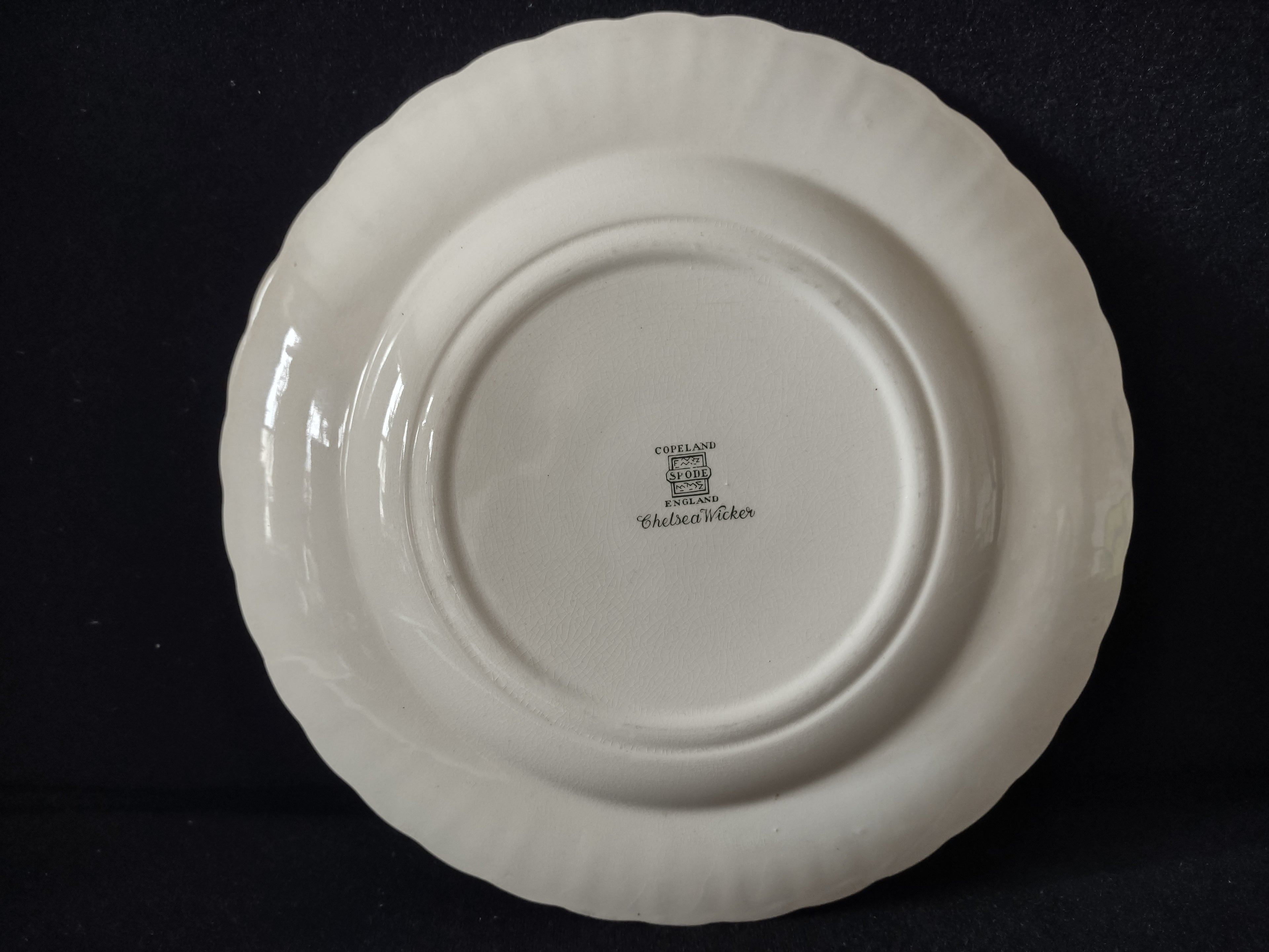 Vintage Copeland Spode Chelsea Wicker Salad Plate Cottagecore [5862]