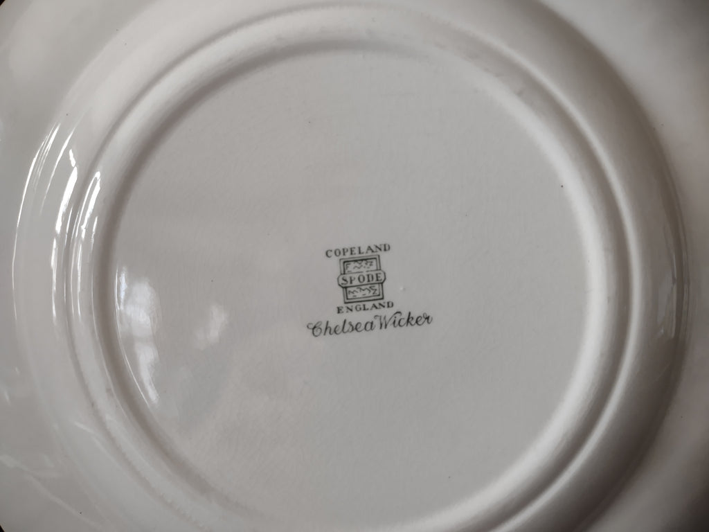Vintage Copeland Spode Chelsea Wicker Salad Plate Cottagecore [5862]