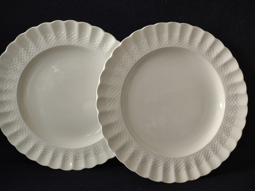 Vintage Copeland Spode Chelsea Wicker Dinner Plate x 2 Cottagecore [5863]