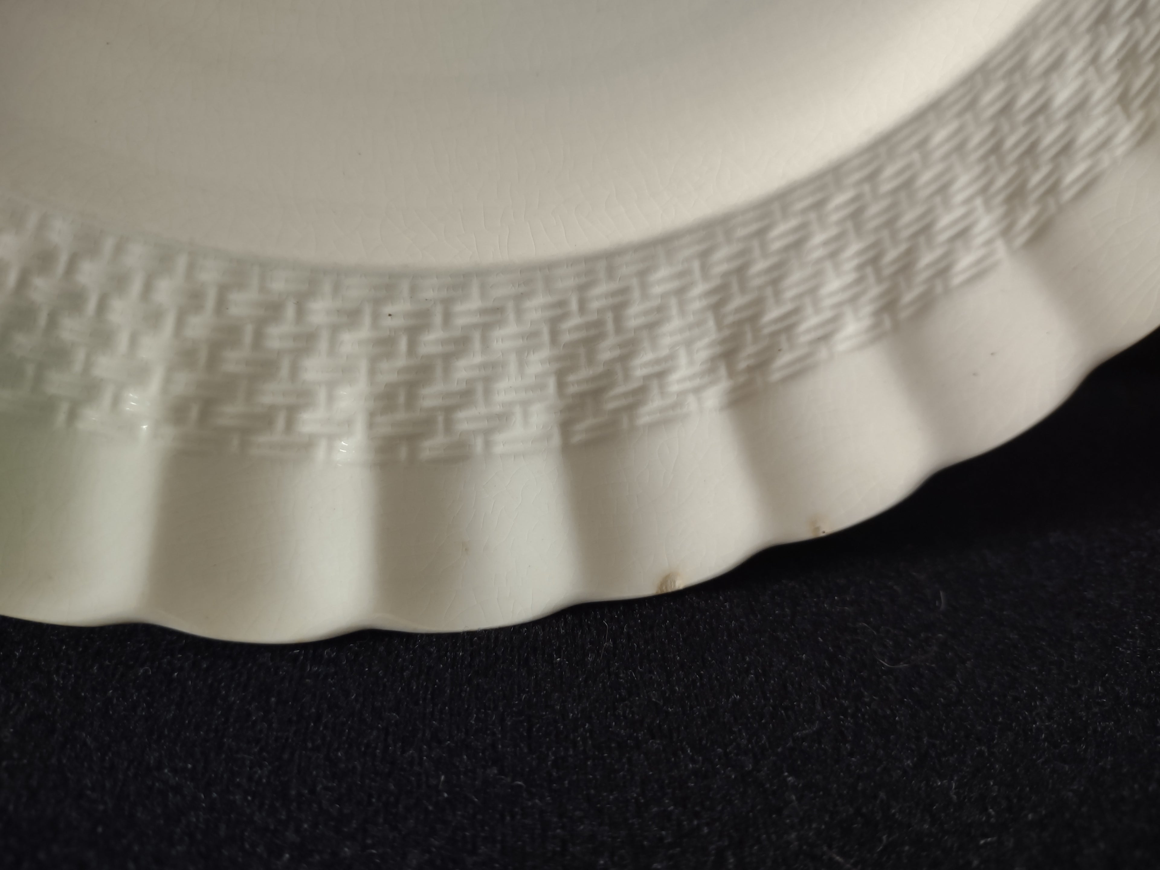 Vintage Copeland Spode Chelsea Wicker Dinner Plate x 2 Cottagecore [5863]