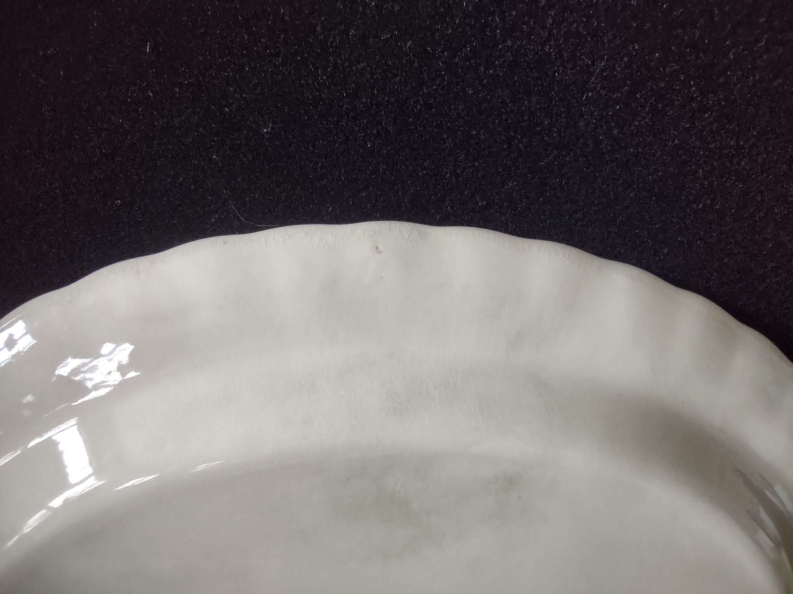 Vintage Copeland Spode Brown Fleur-de-Lis Oval Platter Cottagecore [5864]