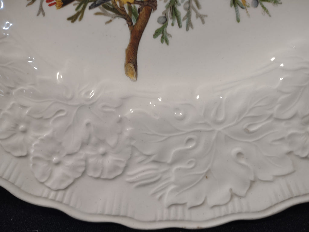 Vintage Alfred Meakin Audubon Cedar Waxwing Bird Collector Plate England [5866]