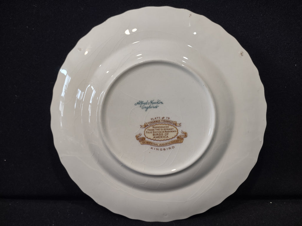 Vintage Alfred Meakin Audubon Kingbird Cottagecore Plate England [5867]