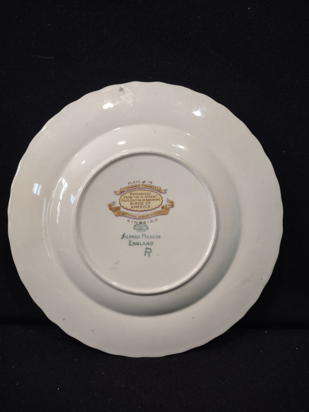 Vintage Alfred Meakin Audubon Kingbird Cottagecore Plate England [5871]