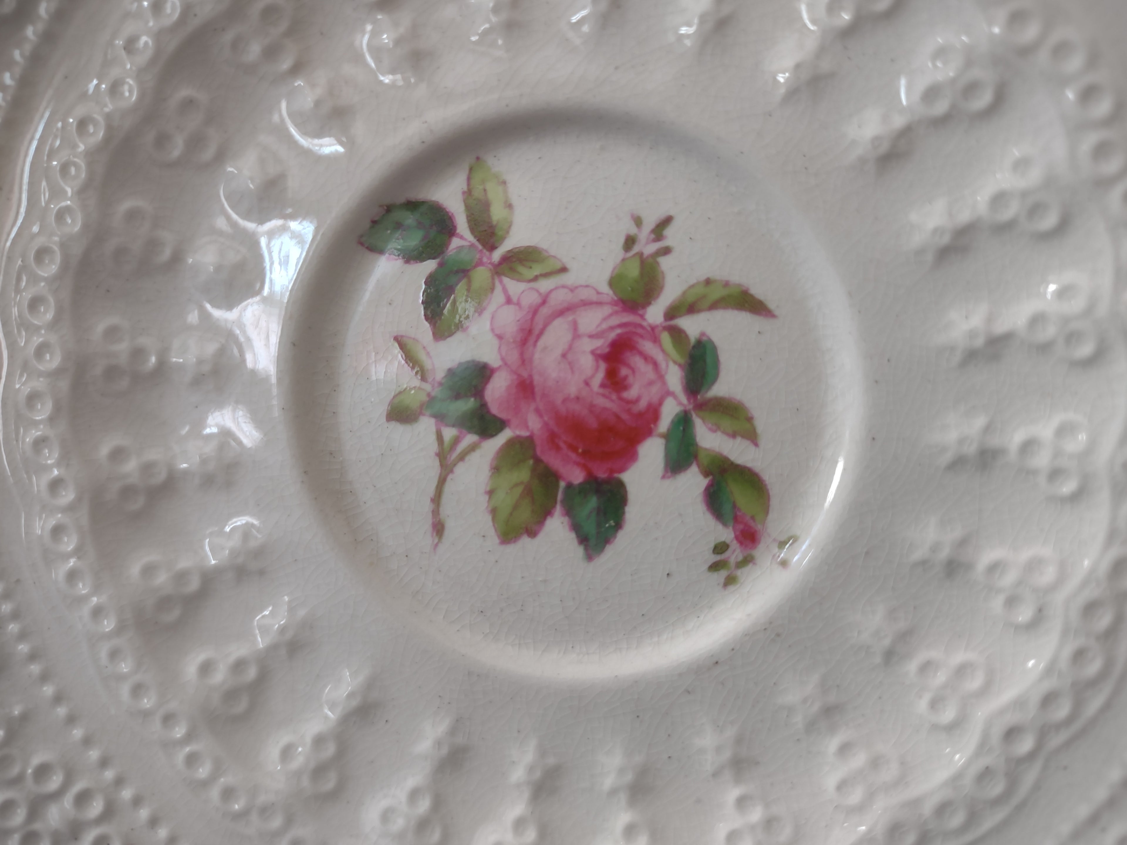 Vintage Spode Billingsley Rose Saucer Jewel Copeland England [5855]