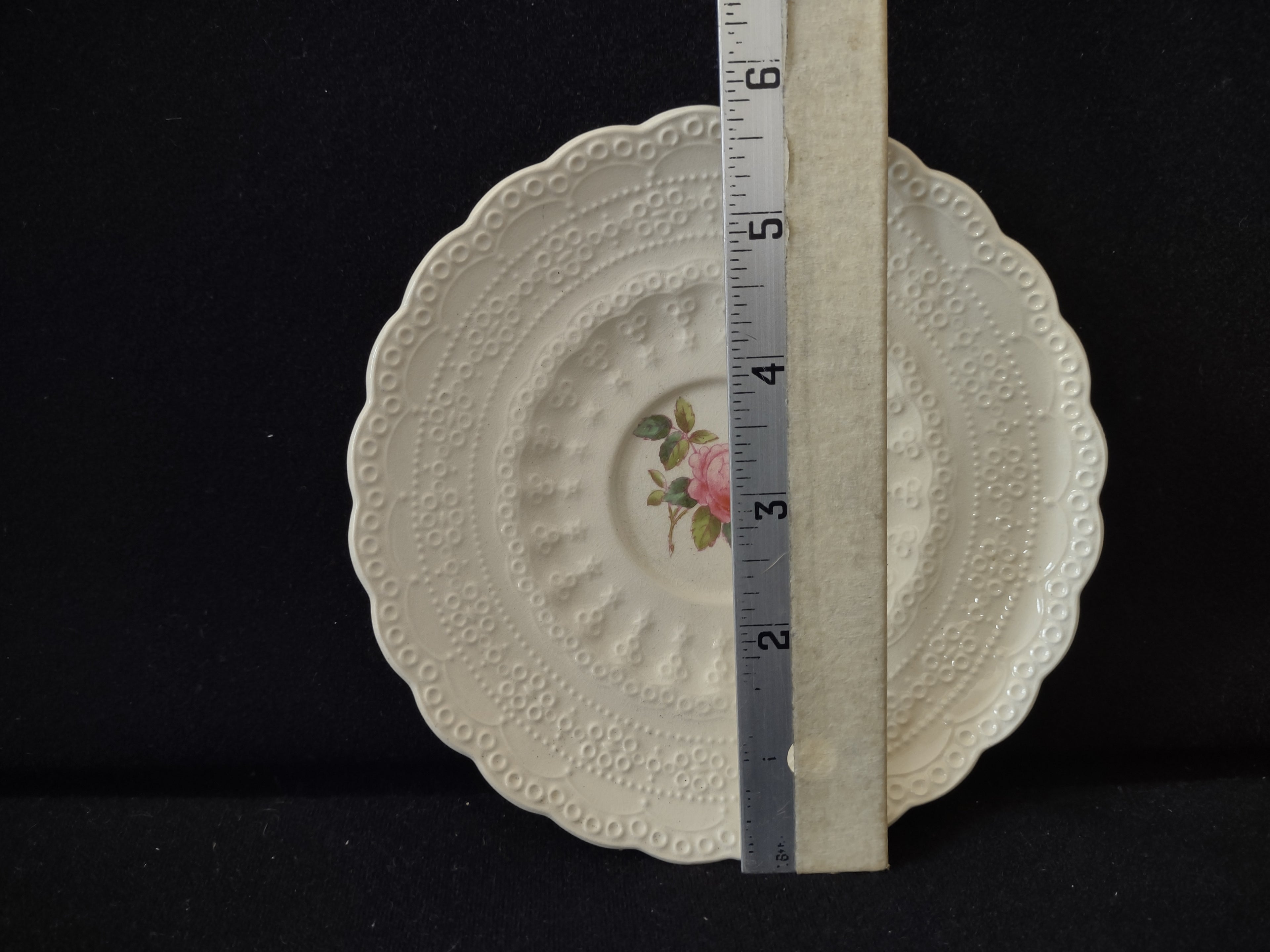 Vintage Spode Billingsley Rose Saucer Jewel Copeland England [5855]