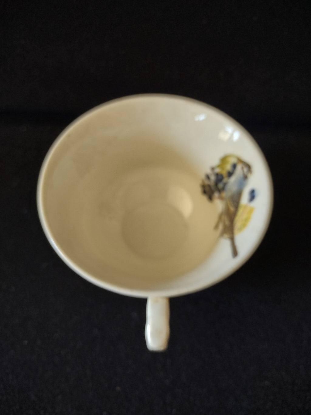 Vintage Embossed Floral Sparrow Cup Saucer Meakin England Cottagecore [5872]