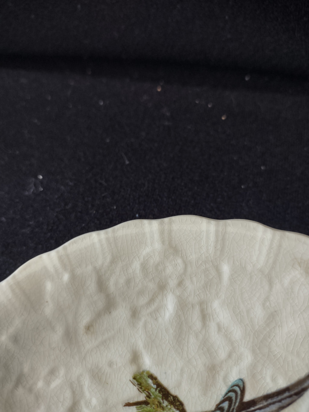 Vintage Meakin Audubon Carolina Turtle Dove Saucer England Cottagecore [5879]